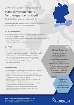 Stellenausschreibung Handelsvertretung